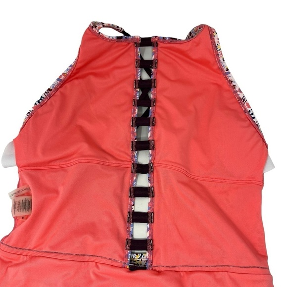 BLEU ROD BEATTIE Positano High Neck One Piece Swimsuit Size 10 Multicolor Print - Picture 11 of 11